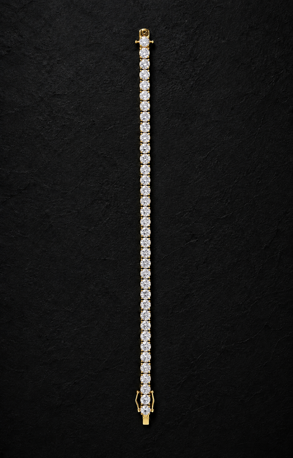Pure Tennis Gold Bracelet